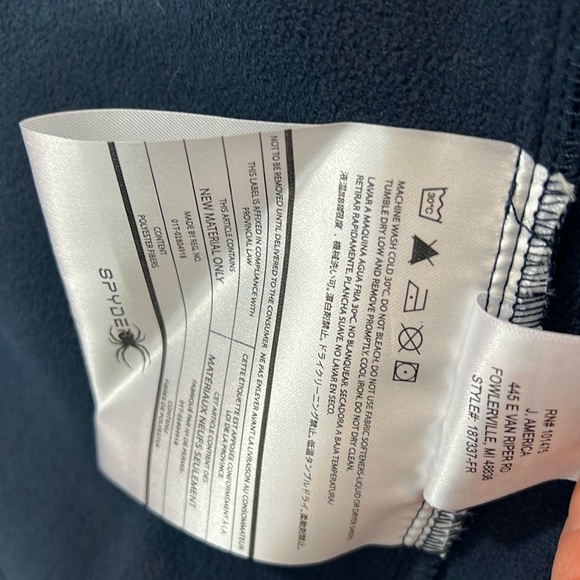 SPYDER JACKET SIZE M BLUE COLOR - Picture 13 of 14